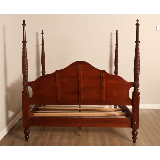 Ethan Allen 'British Classics' King Poster Bed For Sale - Image 17 of 18
