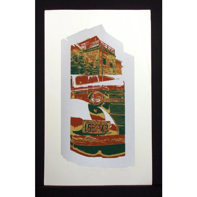 Unframed limited edition serigraph art print by Dean Konopisos. Hand signed, titled and numbered by the artist in pencil....