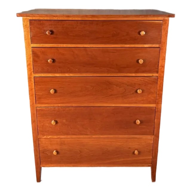 5-Drawer Cherry Chest of Drawers by the Woodshed For Sale