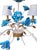 1990s Vintage Small 4 Light Tole Newly Hand Painted Blue White Chinoiserie Rose Leaf Chandelier For Sale - Image 5 of 9