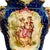 Victorian Antique Victorian Majolica Cobalt Blue Vase W/ Courting Couple Scene For Sale - Image 3 of 10