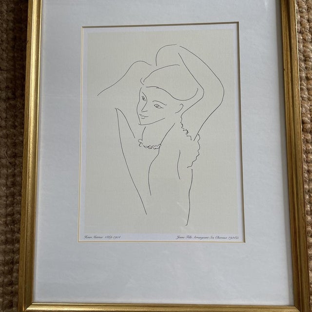 Modern Henri Matisse, Young Girl Arranging Her Hair, 1934, Lithograph For Sale - Image 3 of 8