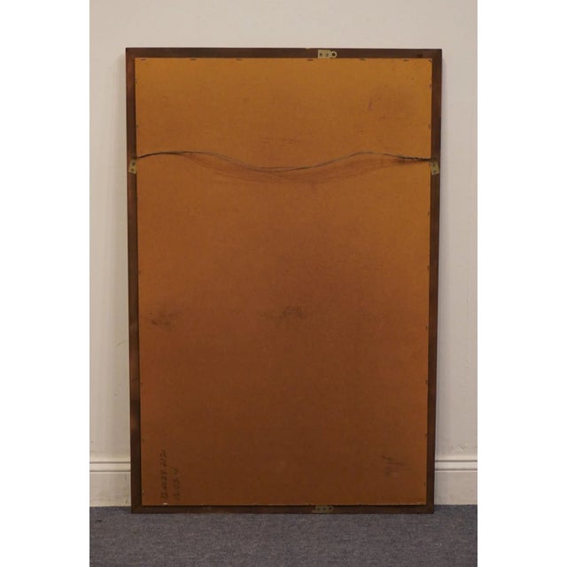 Late 20th Century Ethan Allen Antiqued Pine Old Tavern Rustic Americana 32" Dresser / Wall Mirror 12-4038 For Sale - Image 5 of 7
