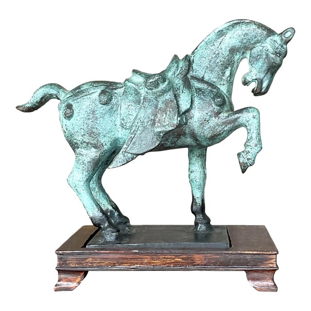 Vintage Asian Patinated Tang Dynasty Horse For Sale