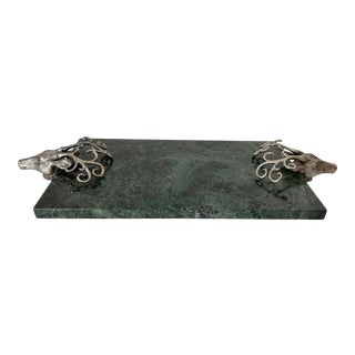 Stag Deer Head Marble Cheese Board Charcuterie Tray For Sale