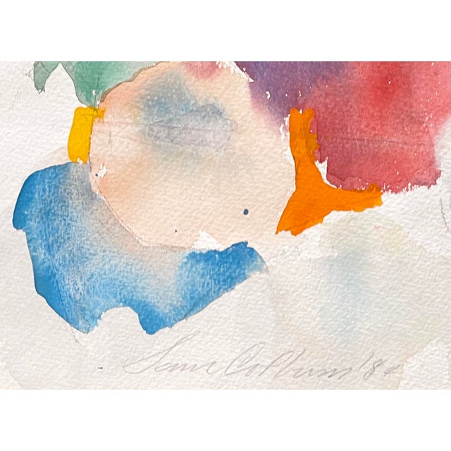 Abstract Abstract Still Life Watercolor For Sale - Image 3 of 3
