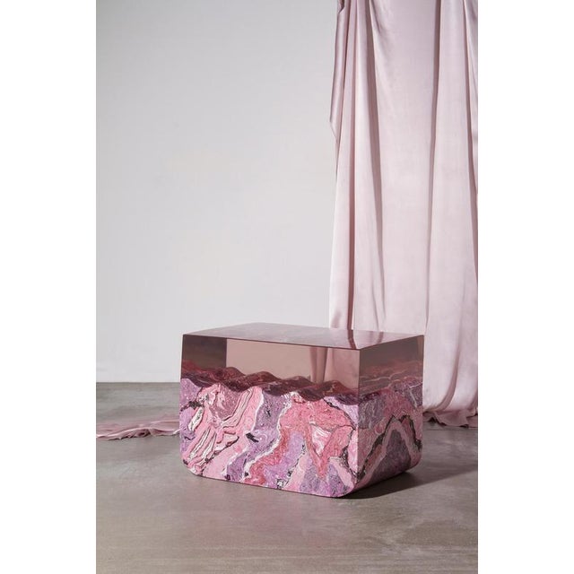 Plastic Rose Gea Coffee Table by Martina Guandalini For Sale - Image 7 of 7