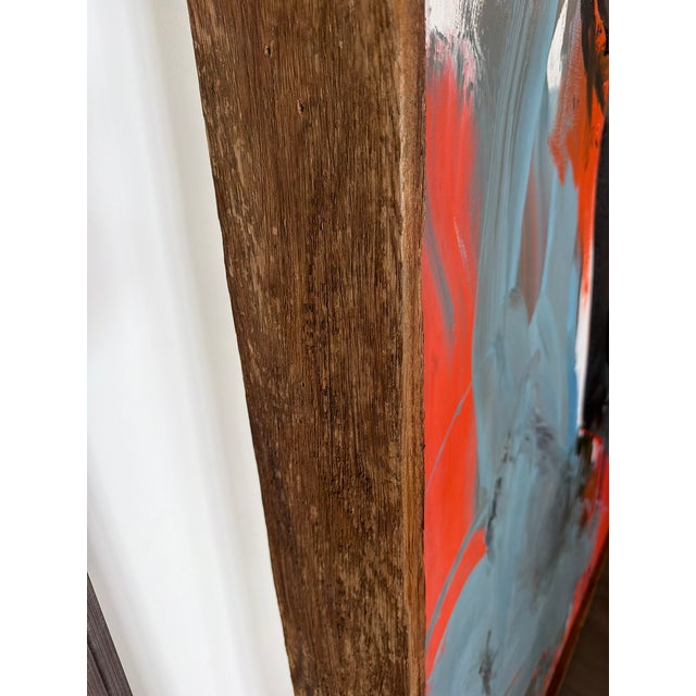 Wesley Kimler Wesley Kimler — Monumental Abstract Expressionist Painting (98" X 86"), Framed For Sale - Image 4 of 11