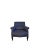 Set of Blue Wool Armchairs For Sale - Image 5 of 6