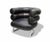 Metal Bibendum Black Leather Chair by Eileen Gray, 1980s For Sale - Image 7 of 9