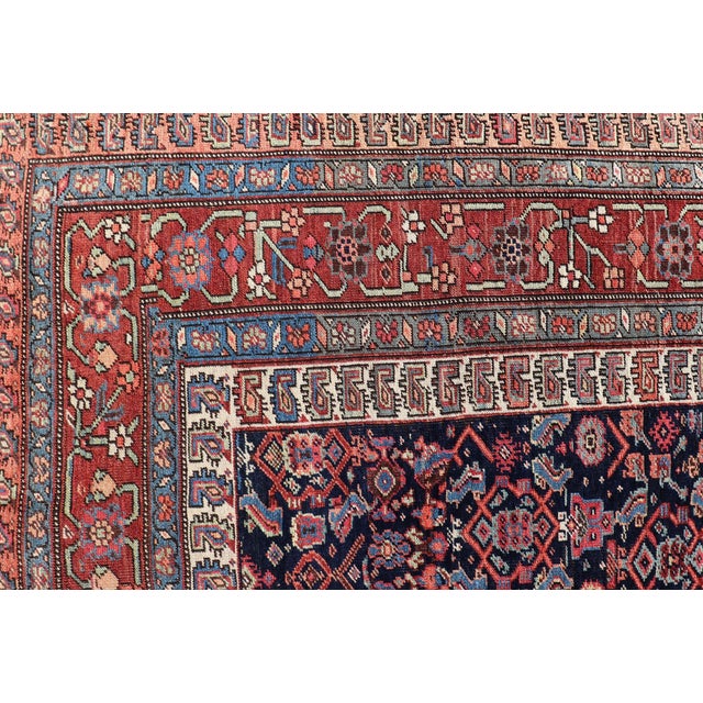 Textile Antique Persian Bidjar Long Gallery Rug With All-Over Sub-Geometric Design For Sale - Image 7 of 14