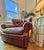 Ralph Lauren Chair and Ottoman Set in Saddle Toned Leather For Sale - Image 9 of 18