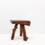 Rustic Brutalist Rustic Tripod Wooden Stool, 1950s For Sale - Image 3 of 13