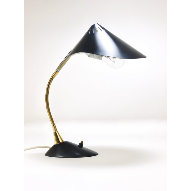 Mid-Century Brass Table Lamp, 1950s For Sale - Image 12 of 18