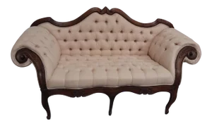 18th Century Walnut Piedmontese Sofa