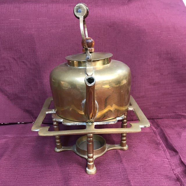 Vintage Brass Teapot and Candle Warmer Chairish