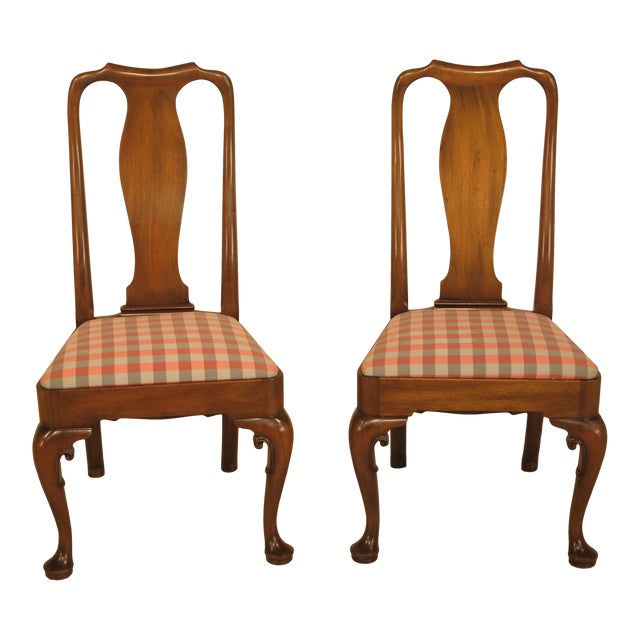 Kittinger Colonial Williamsburg Mahogany Side Chairs A Pair Chairish