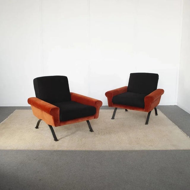 Metal Set of Armchairs by Sergio Saporiti for Saporiti Besnate Italia Brothers, 1960s For Sale - Image 7 of 10