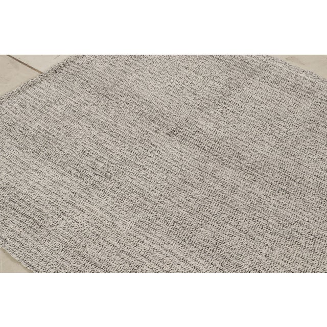 Rug & Kilim Vintage Turkish Contemporary Gray Abstract Pattern Kilim Rug by Rug & Kilim For Sale - Image 4 of 8