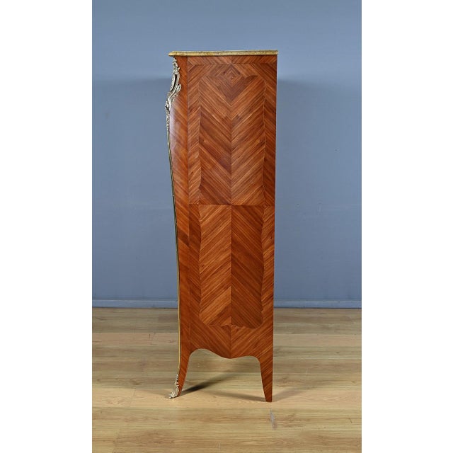 Small Marquetry Display Bookcase, 1890s For Sale - Image 16 of 18