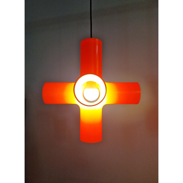 Crosslight Orange Pendant Light by Jan Melis & Ben Oostrum, 2000s For Sale - Image 12 of 16