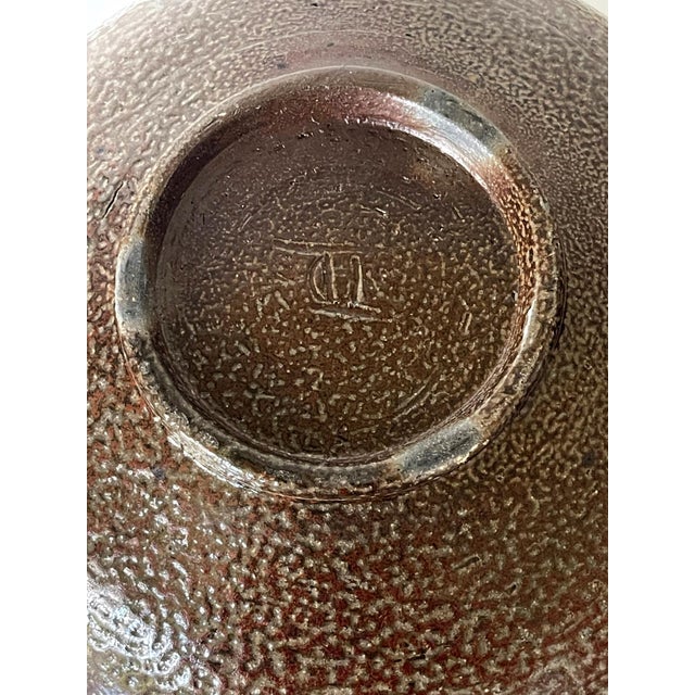 Large Ceramic Bowl with Salt Glaze by Toshiko Takaezu For Sale - Image 11 of 13