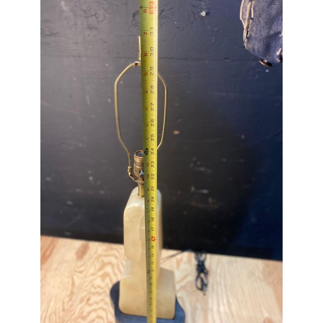 Alabaster 1950's Italian Alabaster Table Lamp by Maurizio Tempestini For Sale - Image 8 of 10