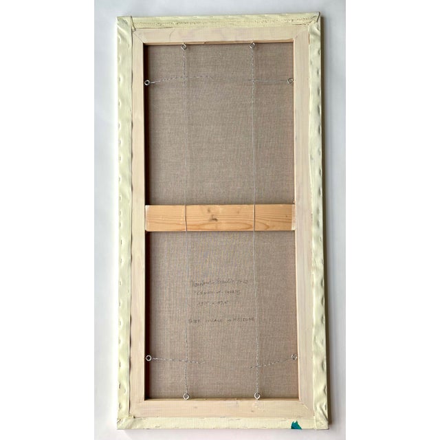 Blue Maria Donata Papadia, Crown-of-Thorns, Mixed Media Paper Collage For Sale - Image 8 of 10