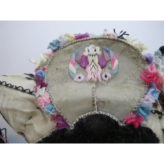 Antique Chinese Elaborate Embroidered Dragon Tiger Foo Dog Festival Child Hat For Sale - Image 4 of 10
