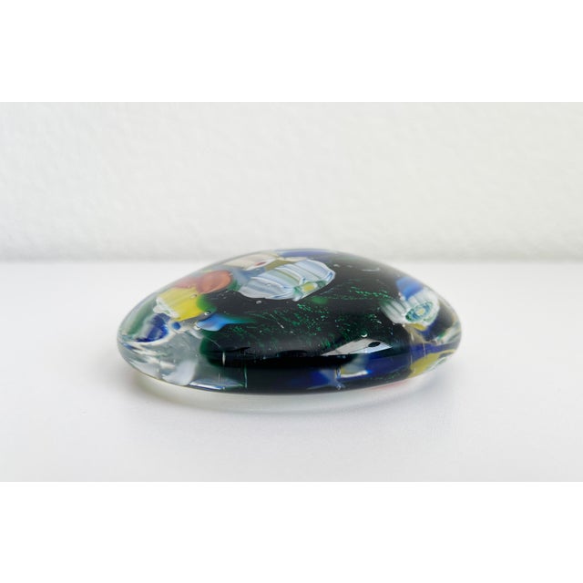 Mid-Century Modern Vintage Murano Scramble Glass Paper Weight For Sale - Image 3 of 6