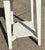 Vintage White Handpainted Mahogany Farmhouse Shabby Chic Two-Tier Side Table With Drawer For Sale - Image 10 of 12