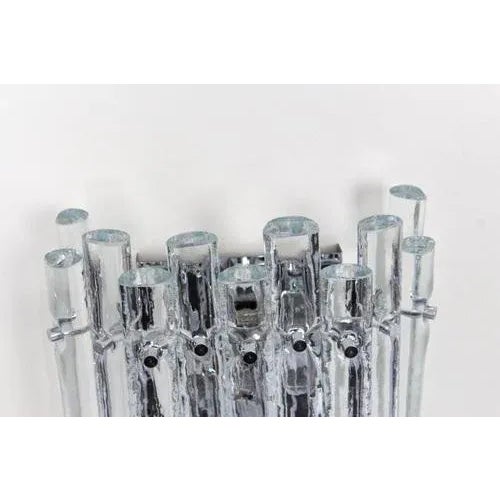 Crystal Rod Sconces attributed to Kinkeldey, Germany, 1970s, Set of 2 For Sale - Image 4 of 8