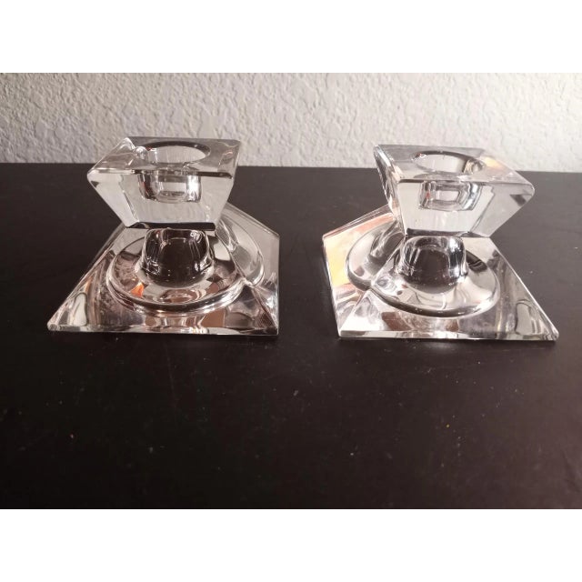 Vintage Villeroy Boch Crystal Candle Holders Set of 2 Chairish