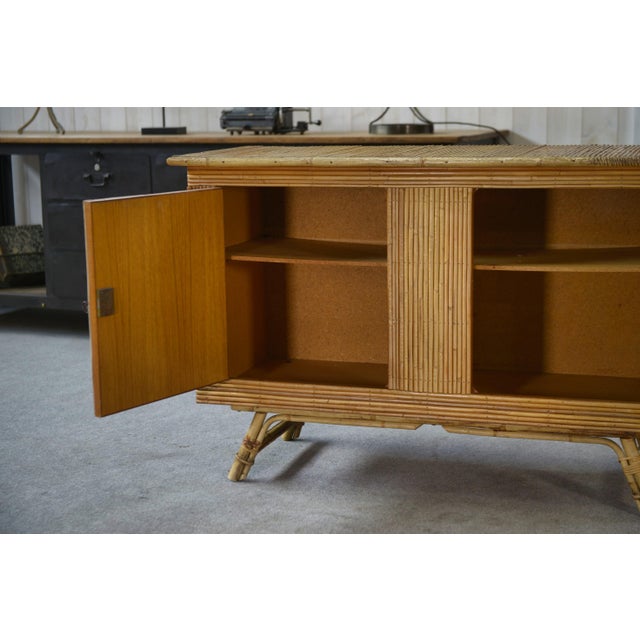Vintage Rattan Sideboard, 1960s For Sale - Image 6 of 13