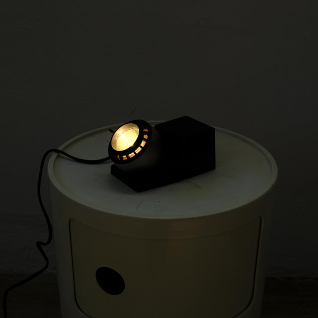 Black Vintage Minispot Model 41701 in Stainless Steel and Plastic from Osram, 1960s For Sale - Image 8 of 18