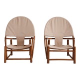 Piero Palange & Werther Toffoloni Hoop Chairs for Germa, 1970's, a Pair For Sale