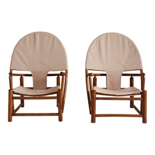 Piero Palange & Werther Toffoloni Hoop Chairs for Germa, 1970's, a Pair For Sale