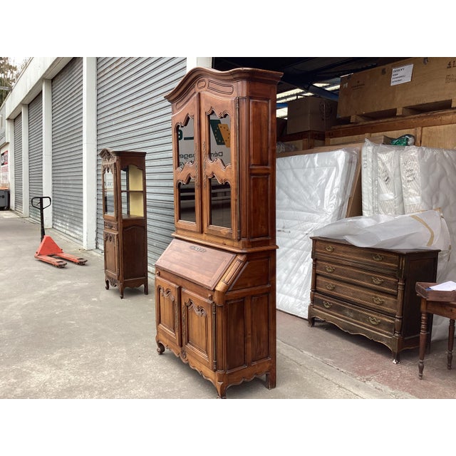 French Cherry Bookcase/Secretary For Sale - Image 4 of 11
