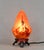 CHARLES SCHNEIDER - le verre Français A wonderful 1920-1930 French art deco night lamp in wrought iron with a nice...