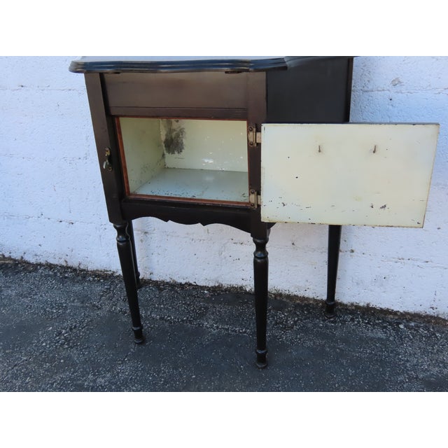 Early 1900s Cigar Tobacco Humidor Chest Box Cabinet With Ashtray 6347 For Sale - Image 14 of 18