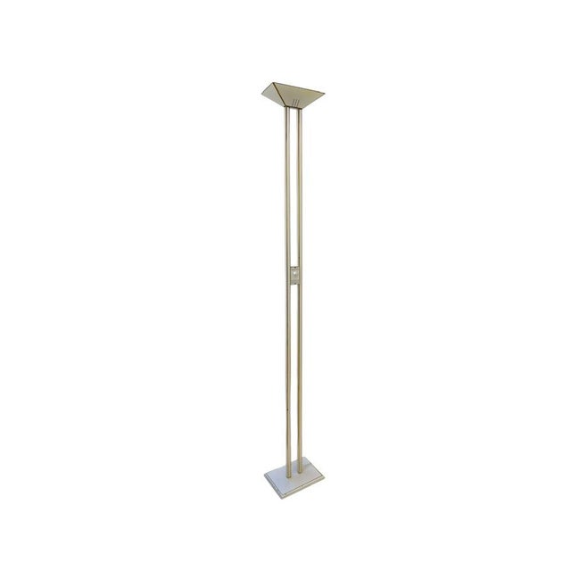 Floor Lamp in Brass and White Metal by Fratelli Martini, Italy, 1970s For Sale - Image 13 of 13