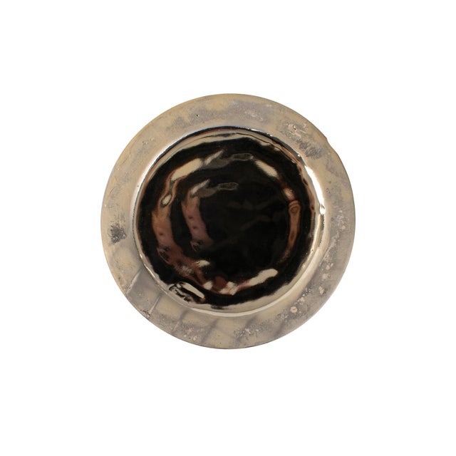 Ceramic Gilded Vase Small For Sale - Image 7 of 11