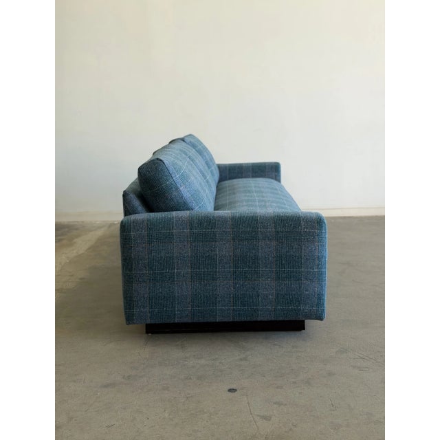 Milo Baughman Tuxedo Style Sofa For Sale - Image 9 of 13