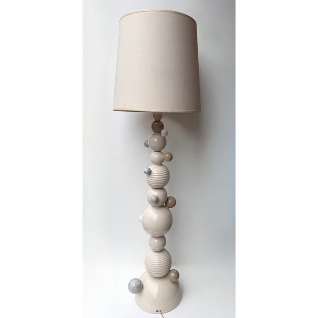 Contemporary Ceramic Atomo Floor Lamp by Antonio Cagianelli, Italy For Sale - Image 4 of 13
