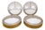 Metal and Glass Wall Lamps from Guzzini, Set of 4 For Sale