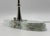 Transparent Visual Comfort Thomas O’Brien "Casper" Crystal Glass & Nickel Desk Lamp For Sale - Image 8 of 13