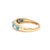 Natural 0.61 cts turquoise ring in 14k gold For Sale - Image 10 of 18