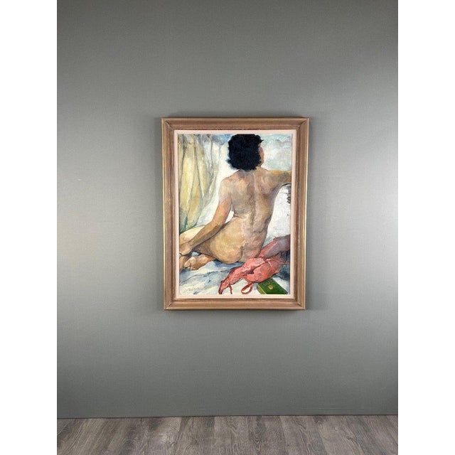 Seated Nude, 1938, Oil Painting on Canvas, Framed For Sale - Image 9 of 9