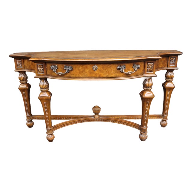 Drexel Heritage Cherry and Walnut Console Table For Sale
