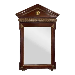 Maitland-Smith Traditional Mahogany Finished Knightsbridge Wall Mirror